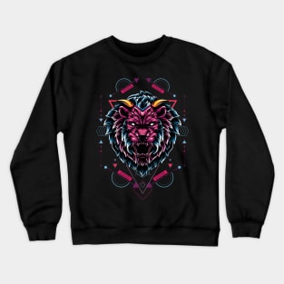 The Mythical Lion sacred geometry Crewneck Sweatshirt